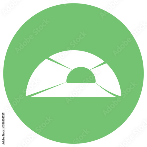 Tunnel sign symbol vector icon