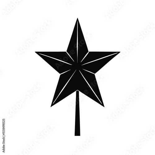 star topper vector silhouette