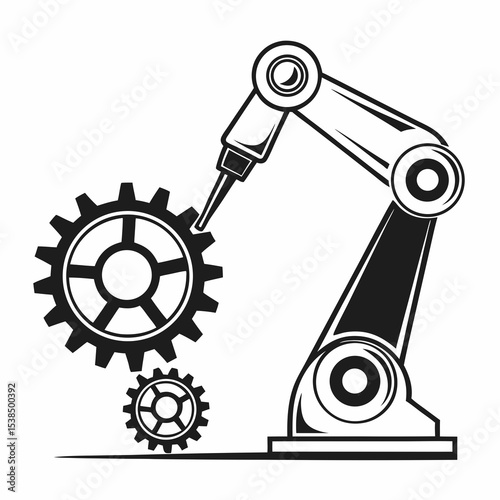 Robotic Arm Assembling Gears Automation and Industrial Technology
