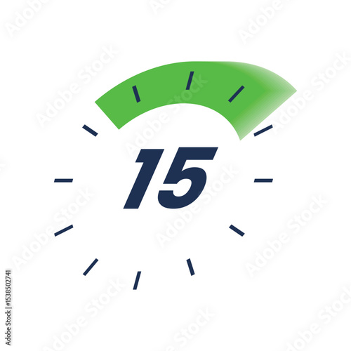 Countdown timer icon start 5, 10, 15, 20, 25, 30, 35, 40, 45, 50, 55 and 60. Numeric countdown elements for progress tracking, Time Tracking Illustration,Stopwatch Countdown Icons