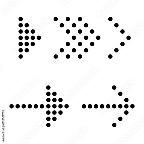 Set of simple hand drawn black arrows. Various simple lines of arrow collection