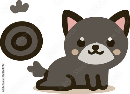 dog, cartoon, animal, illustration, puppy, pet, vector