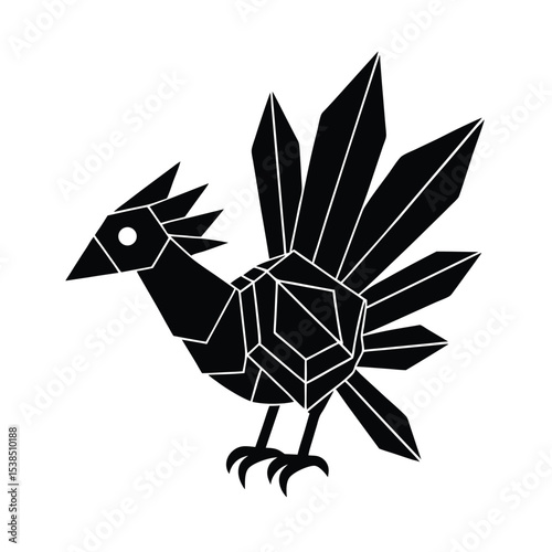 Mechanical Bird with Quartz Feathers