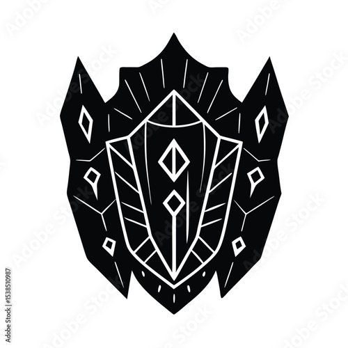 Quartz Armor Glowing with Protective Runes