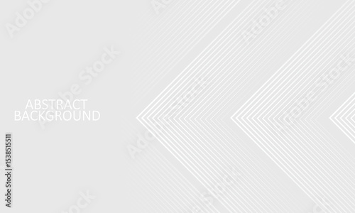 Grey abstract background with white lines. Geometric stripe line art design. Minimal lines pattern. Modern futuristic concept. Suit for presentation, cover, banner, website, business