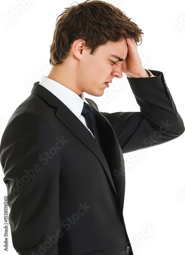 Businessman Feeling Stress and Pressure photo