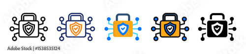 Cybersecurity Multyple Style Icon