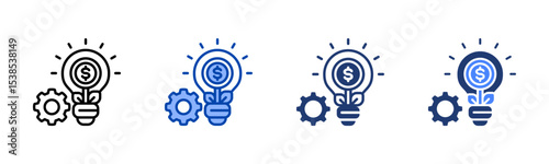 Innovation icon sheet multiple style collection