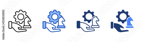 Strategic Management icon sheet multiple style collection