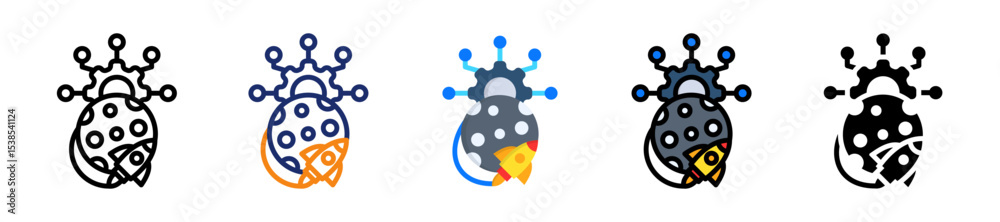 Space Exploration Technology Multyple Style Icon Space Exploration Technology Multyple Style Icon