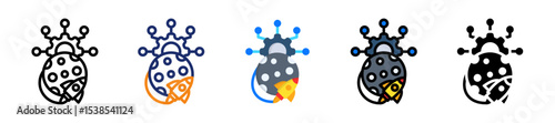 Space Exploration Technology Multyple Style Icon