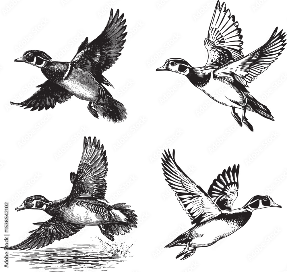 Obraz premium Duck Hunting Svg