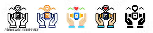 Smart Healthcare Multyple Style Icon