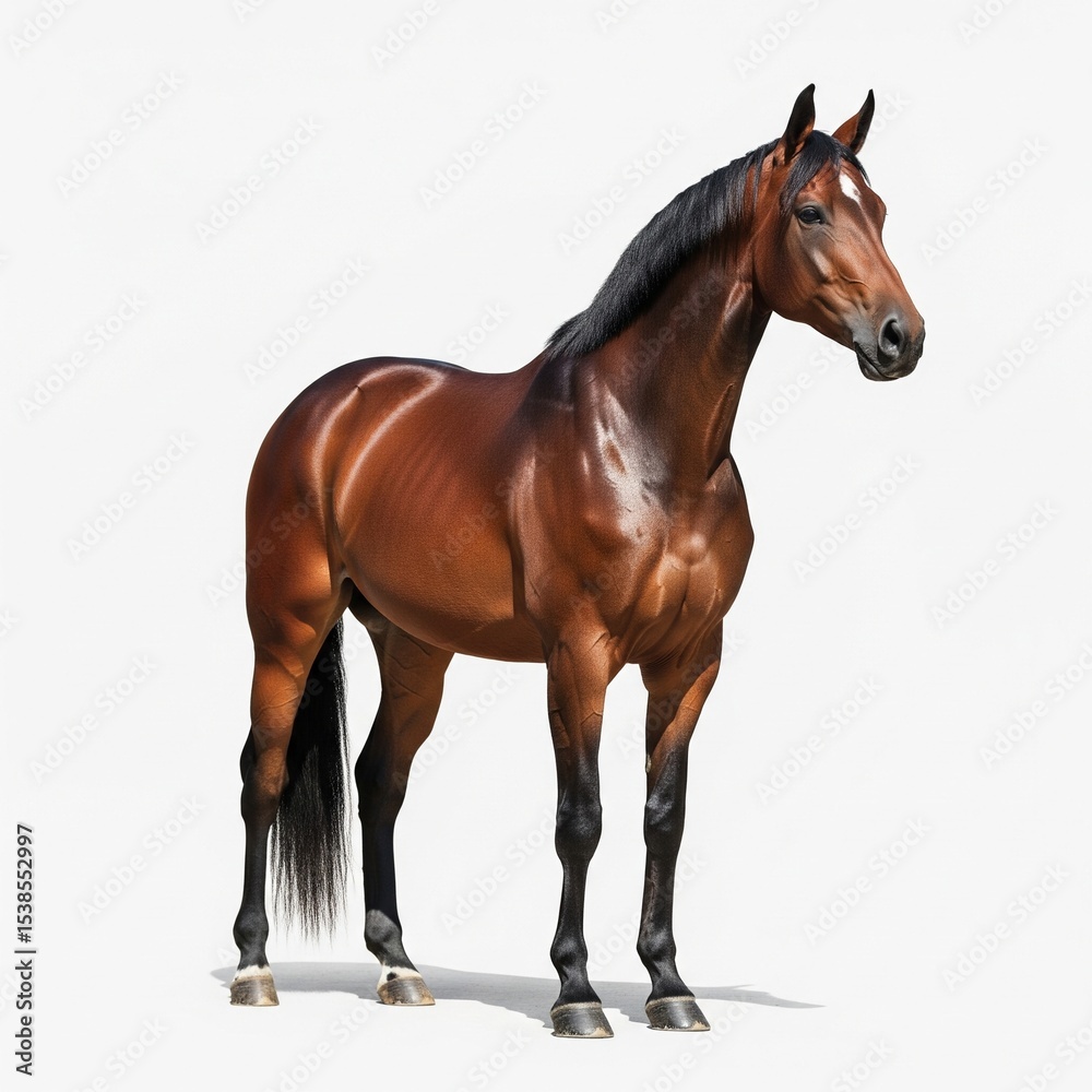 Obraz premium horse in the snow