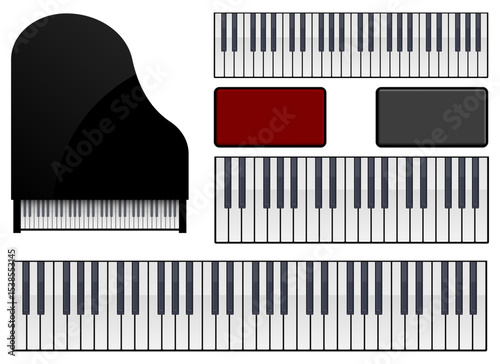 Piano Keys and Components: Visual Representation for Musical Instruments