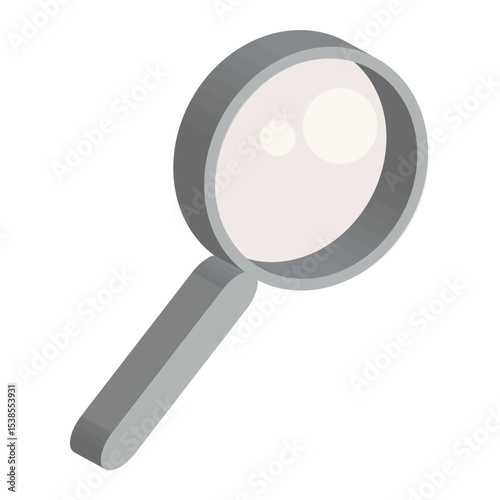 magnifying glass isolated on white