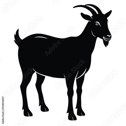 cashmere- goat vector sihouette