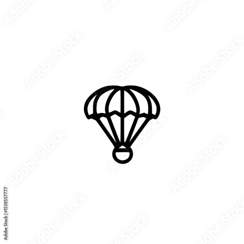 Hot air balloon symbol icon