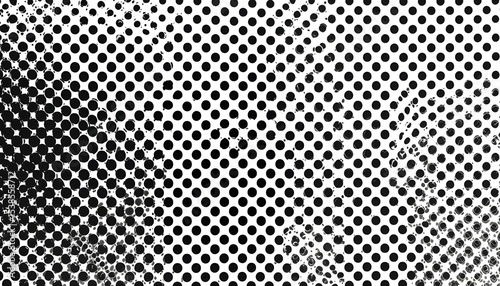 Monochrome Halftone Vector Background – Abstract Gradient Dot Pattern for Retro, Pop Art, and Modern Design Textures