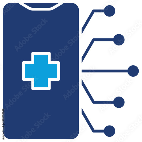 Application Programming Interface Flat Blue Icon