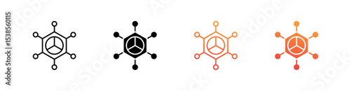 Technology Multiple Style Icon Set Vector 