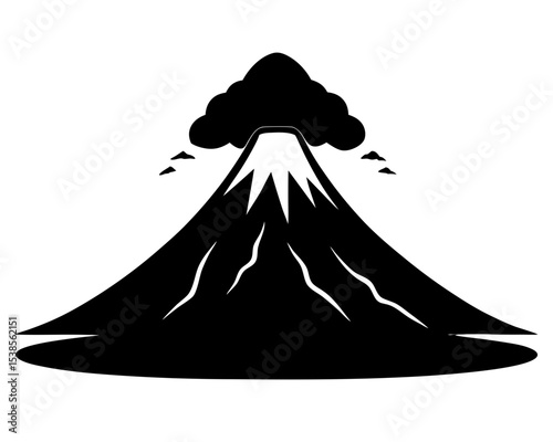 Volcano Vector Art