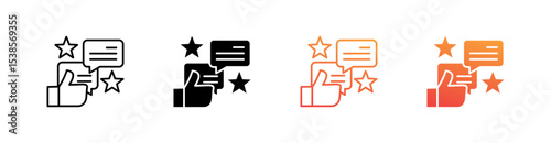 Motivation Multiple Style Icon Set Vector 