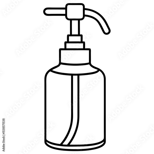 Hand Sanitizer Dispenser Line Art