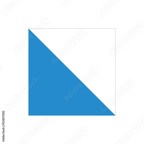 Flag of Zürich or Zurich city and canton, Switzerland