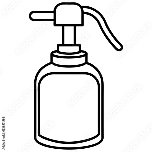 Hand Sanitizer Dispenser Line Art