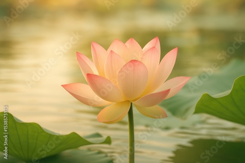 Stunning Lotus Blossom in Full Bloom