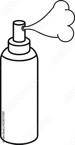 cosmetic skincare mist bottle vector.