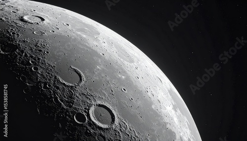 Moon with the moon in the background