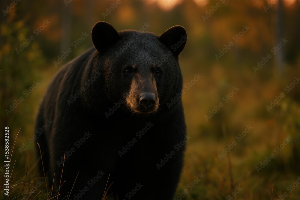 Nighttime encounter with a Black Bear Nighttime encounter with a Black Bear