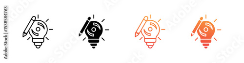 Creative Multiple Style Icon Set Vector 