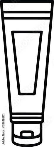 skin brightening cream tube icon.
