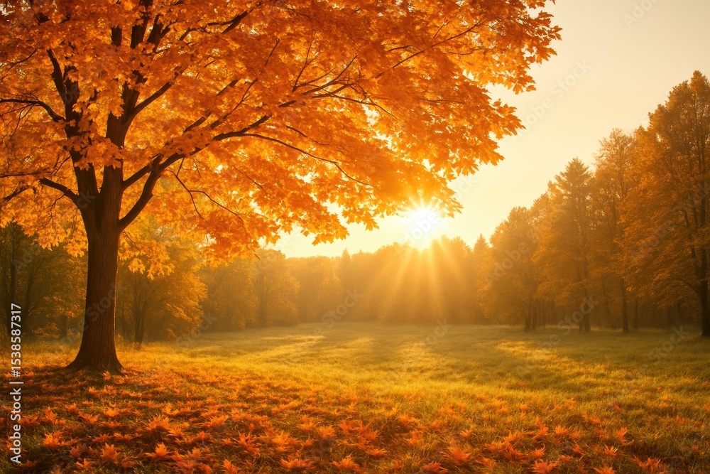 Fototapeta premium Fall sunshine