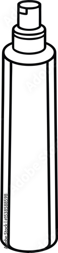 tall toner spray bottle vector.