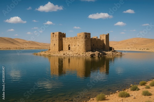 Wallpaper Mural Ancient Roman fortress located in a desert landscape Torontodigital.ca