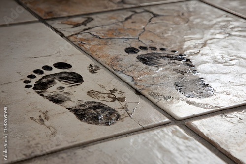 Footprints on tile floor cleaning service stain removal and maintenance tips
