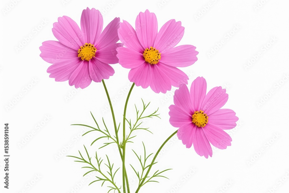Stunning blush-colored blossoms on a plain white backdrop Stunning blush-colored blossoms on a plain white backdrop