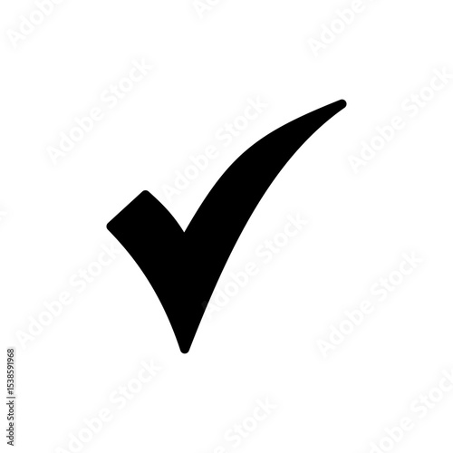 Check mark icon symbol for apps and websites. Tick mark sign and symbol
