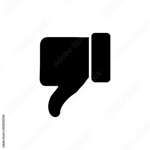 Dislike icon vector. dislike sign and symbol. Hand with thumb down