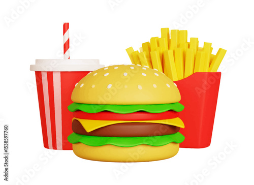Cute Hamburger Set 01