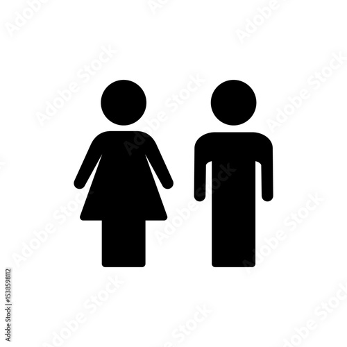 Man and symbol for apps and websites icon vector. male and female sign and symbol. Girls and boys