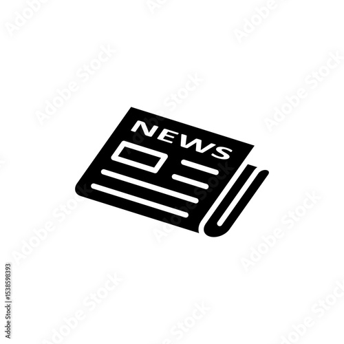 Newspaper icon symbol for apps and websites. news paper sign and symbol
