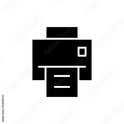 Print icon symbol for apps and websites. printer sign and symbol