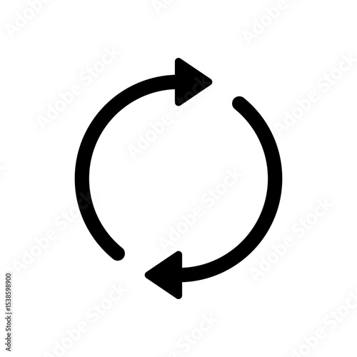 Refresh icon symbol for apps and websites. Reload sign and symbol. Update icon.