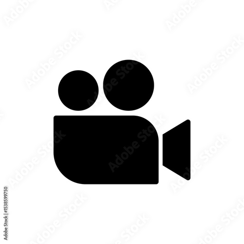 Video icon symbol for apps and websites. video camera sign and symbol. movie sign. cinema