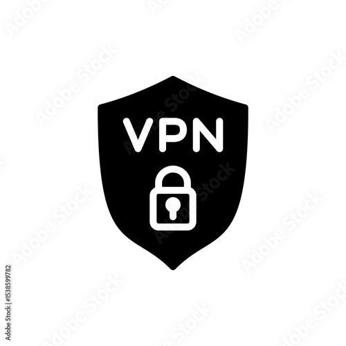 Vpn icon symbol for apps and websites. Private network sign and symbol. virtual private network icon.